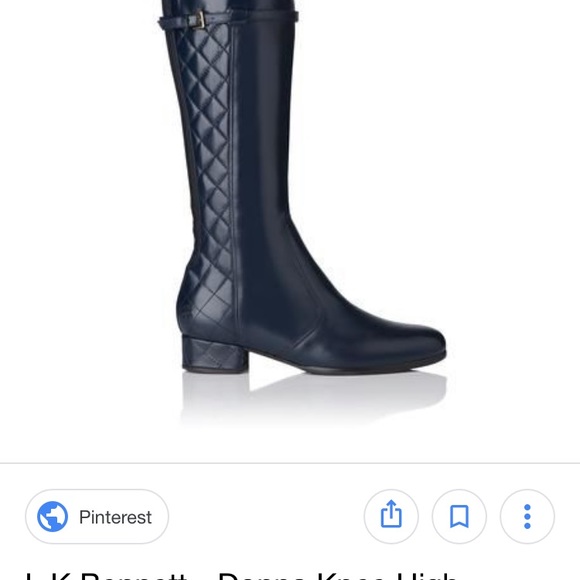 LK BENNETT LADIES (2) PAIR CROC/QUILT RIDING BOOTS - Picture 8 of 8